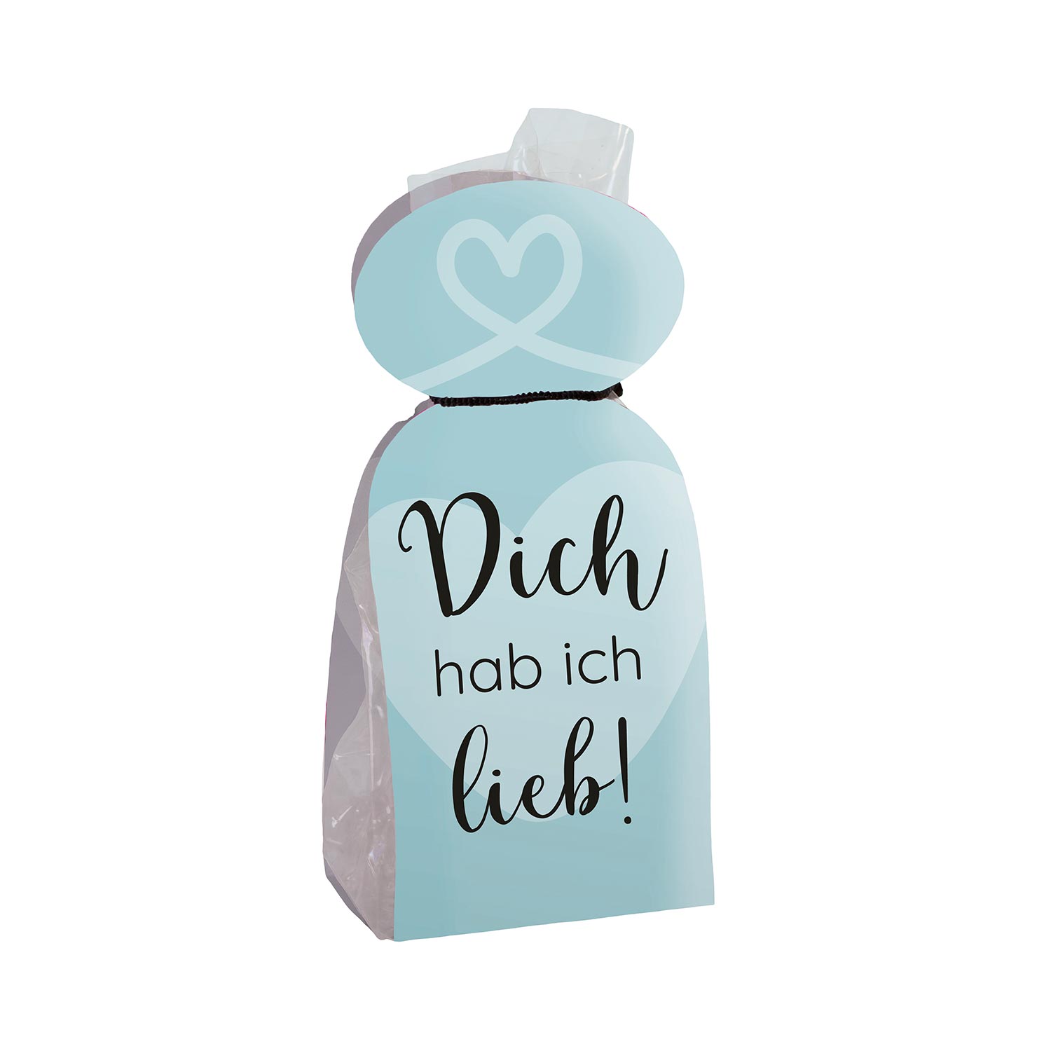 Rock-Bonbons in Geschenkverpackung "Dich hab' ich lieb"