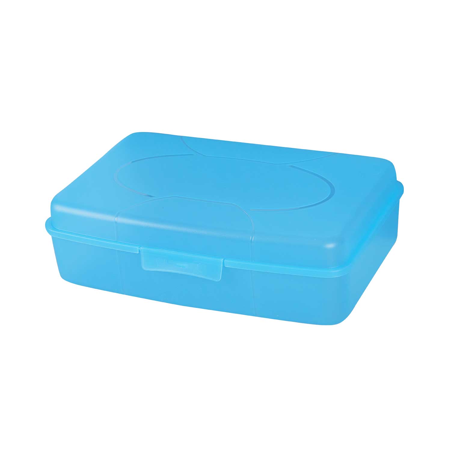 Frühstücksbox, Proviantbox Jumbo 29,5 x 19,5 x 8 cm, blau