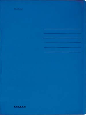 Schnellhefter Falken aus Karton DIN A4 in dunkelblau mit einem Fassungsvermögen von ca. 250 Blatt