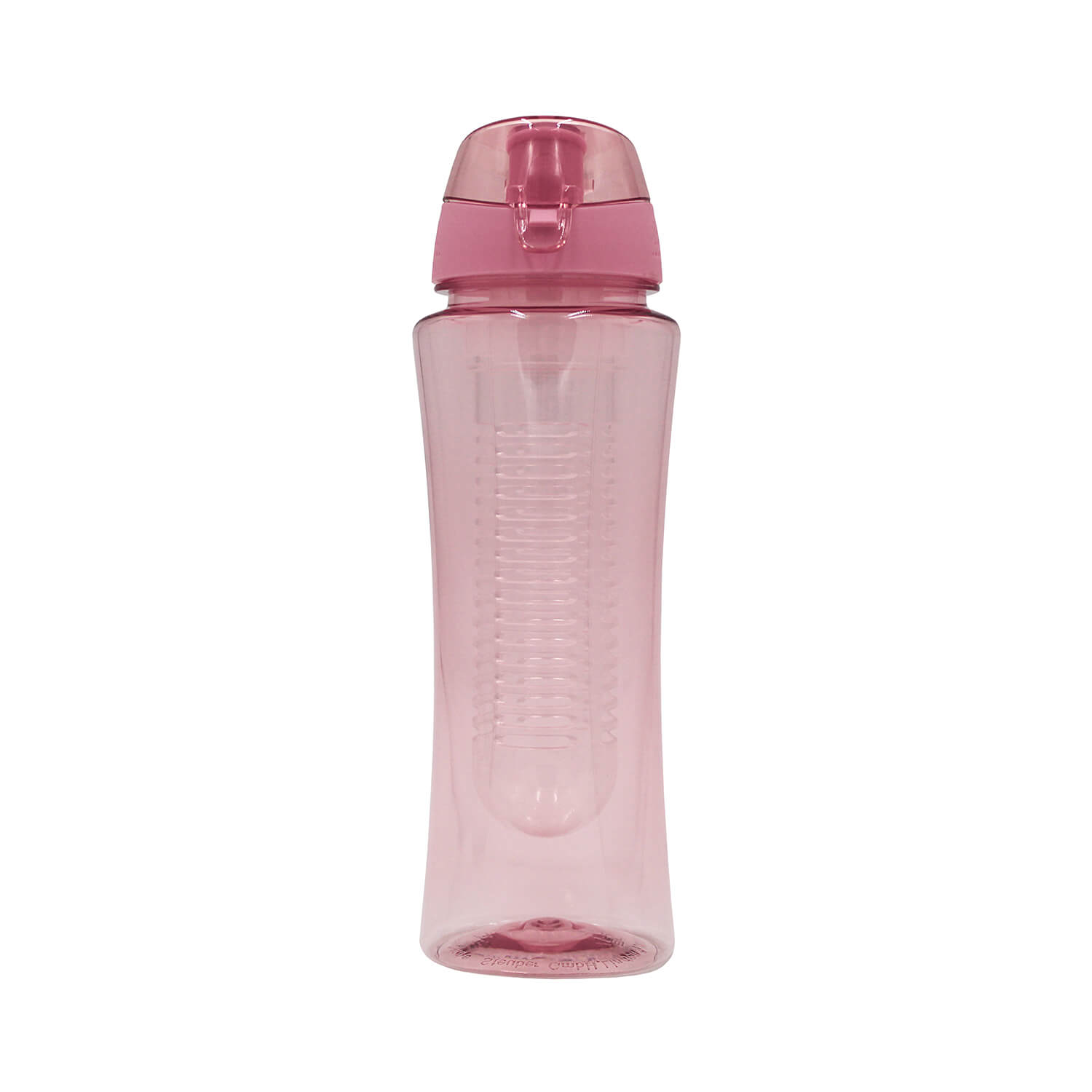 Steuber Trinkflasche Flavour für Sport & Freizeit mit Filtereinsatz, Schraubverschluss und Tragelasche, 700ml, rosa