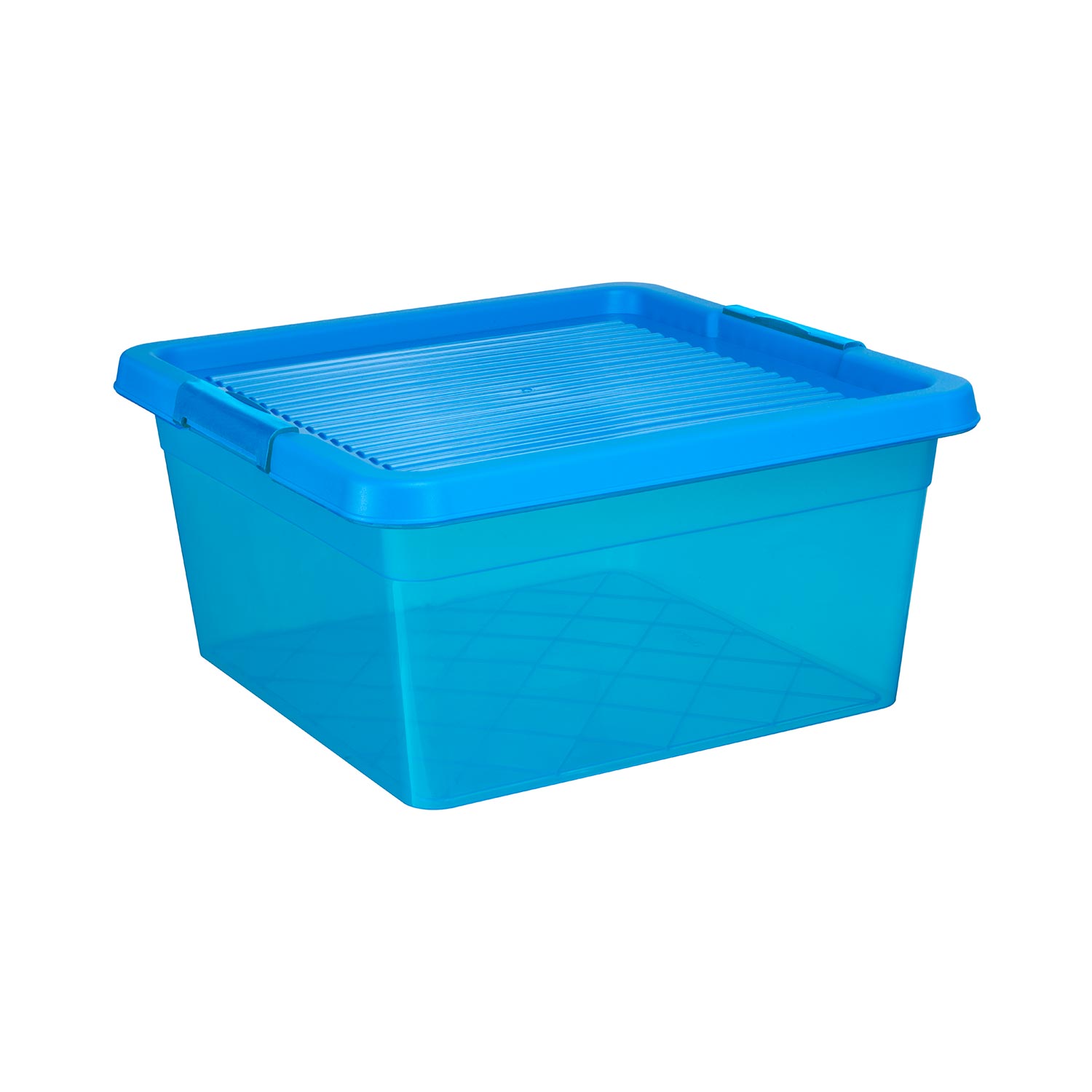 Aufbewahrungsbox "Box One" 20 L in transparenten blau, Kunststoffbox