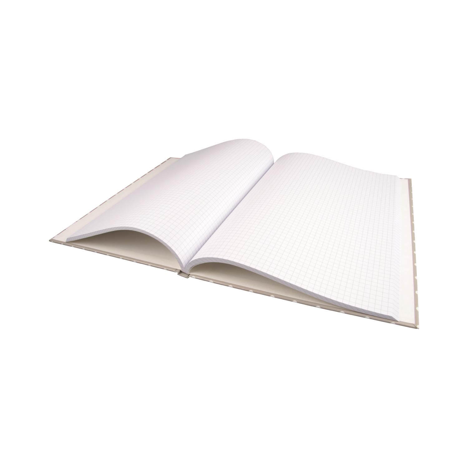 Notizbuch Hardcover individuell bedruckbar und geleimt A5/A4, hochkant, liniert/kariert/blanko