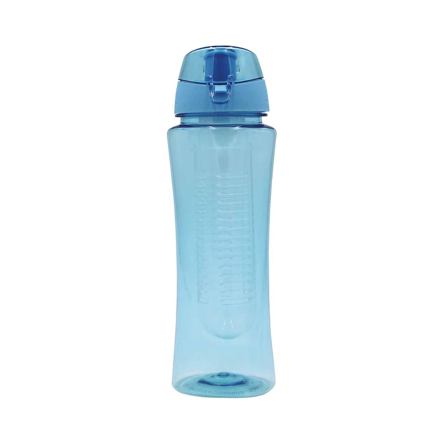 Steuber Trinkflasche Flavour für Sport & Freizeit mit Filtereinsatz, Schraubverschluss und Tragelasche, 700ml, hellblau