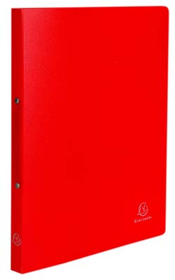 Ringbuch Exacompta aus Kunststoff DIN A4 in rot mit 2-Ring-Mechanik