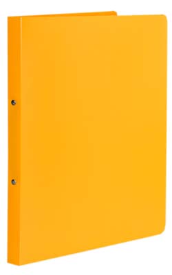 Ringbuch Exacompta aus Kunststoff DIN A4 in gelb mit 2-Ring-Mechanik