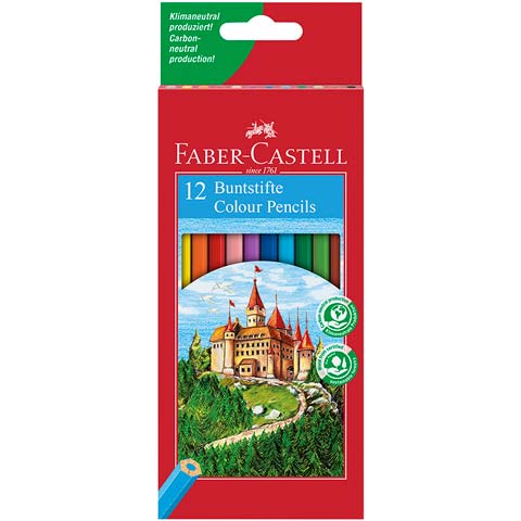 Buntstifte Castle im 12er-Pack mit mehreren Farben