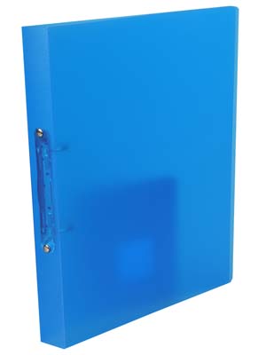 Ringbuch BRUNNEN DIN A4 aus Kunststoff in hellblau mit 2-Ring-Mechanik